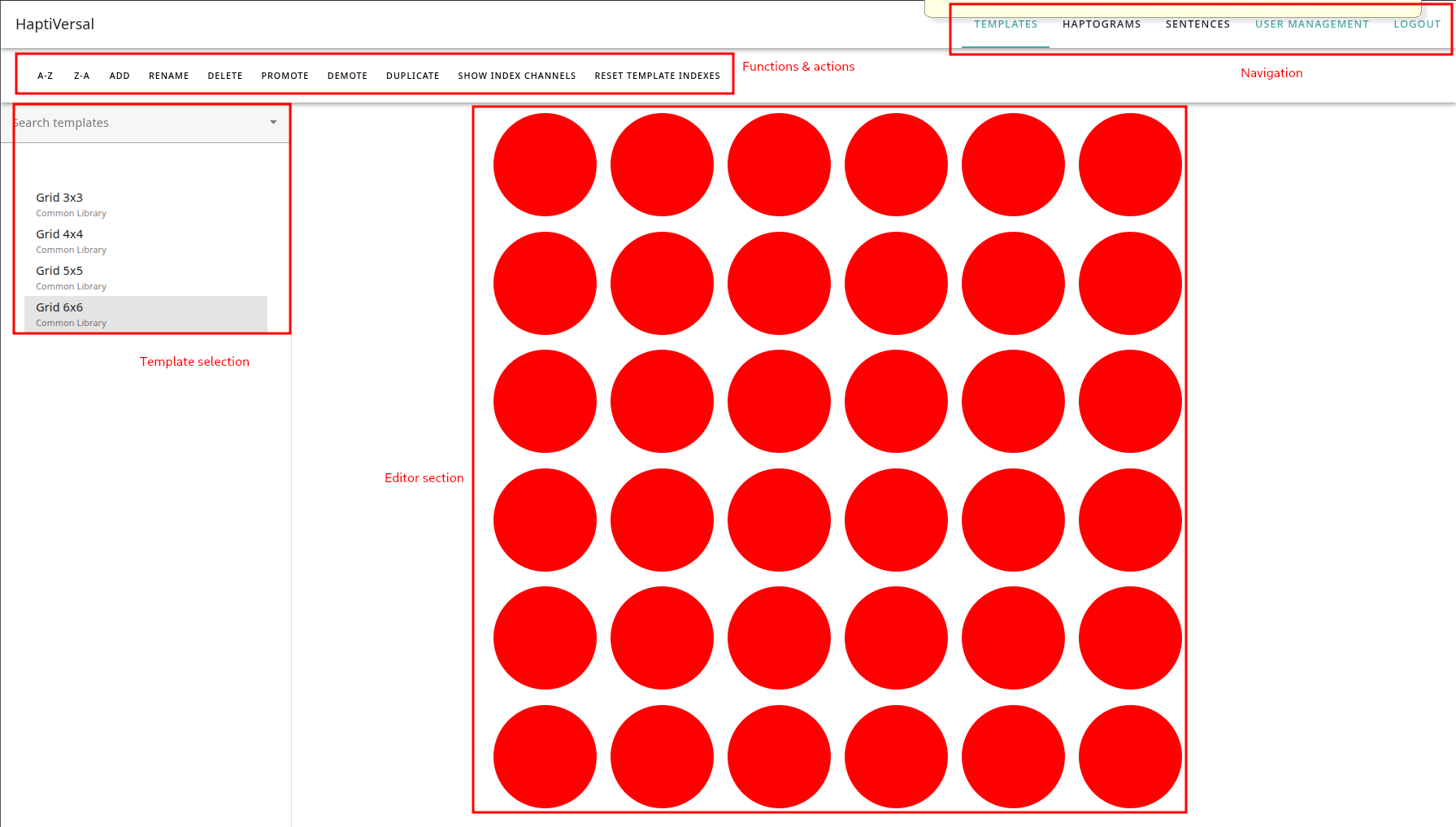 Initial screen of HaptiDesigner
